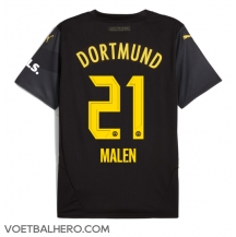 Borussia Dortmund Donyell Malen #21 Uit tenue 2024-25 Korte Mouwen