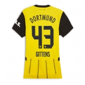 Borussia Dortmund Jamie Bynoe-Gittens #43 Thuis tenue Dames 2024-25 Korte Mouwen