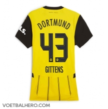 Borussia Dortmund Jamie Bynoe-Gittens #43 Thuis tenue Dames 2024-25 Korte Mouwen