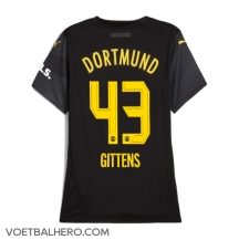 Borussia Dortmund Jamie Bynoe-Gittens #43 Uit tenue Dames 2024-25 Korte Mouwen