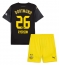 Borussia Dortmund Julian Ryerson #26 Uit tenue Kids 2024-25 Korte Mouwen (+ broek)