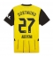 Borussia Dortmund Karim Adeyemi #27 Thuis tenue 2024-25 Korte Mouwen