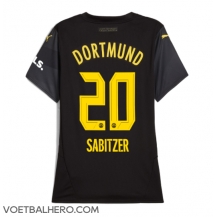 Borussia Dortmund Marcel Sabitzer #20 Uit tenue Dames 2024-25 Korte Mouwen