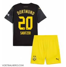 Borussia Dortmund Marcel Sabitzer #20 Uit tenue Kids 2024-25 Korte Mouwen (+ broek)