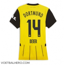 Borussia Dortmund Maximilian Beier #14 Thuis tenue Dames 2024-25 Korte Mouwen