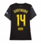 Borussia Dortmund Maximilian Beier #14 Uit tenue Dames 2024-25 Korte Mouwen