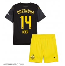 Borussia Dortmund Maximilian Beier #14 Uit tenue Kids 2024-25 Korte Mouwen (+ broek)