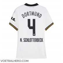 Borussia Dortmund Nico Schlotterbeck #4 Derde tenue Dames 2024-25 Korte Mouwen