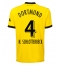 Borussia Dortmund Nico Schlotterbeck #4 Thuis tenue 2023-24 Korte Mouwen