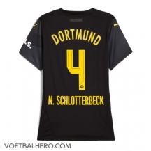 Borussia Dortmund Nico Schlotterbeck #4 Uit tenue Dames 2024-25 Korte Mouwen