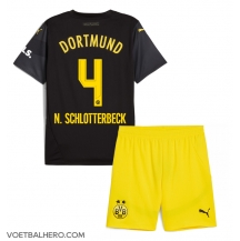 Borussia Dortmund Nico Schlotterbeck #4 Uit tenue Kids 2024-25 Korte Mouwen (+ broek)