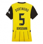 Borussia Dortmund Ramy Bensebaini #5 Thuis tenue Dames 2024-25 Korte Mouwen