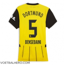 Borussia Dortmund Ramy Bensebaini #5 Thuis tenue Dames 2024-25 Korte Mouwen