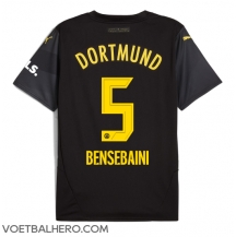 Borussia Dortmund Ramy Bensebaini #5 Uit tenue 2024-25 Korte Mouwen