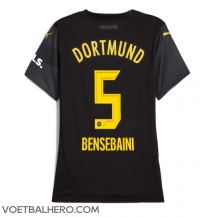 Borussia Dortmund Ramy Bensebaini #5 Uit tenue Dames 2024-25 Korte Mouwen