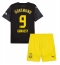 Borussia Dortmund Serhou Guirassy #9 Uit tenue Kids 2024-25 Korte Mouwen (+ broek)