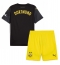 Borussia Dortmund Uit tenue Kids 2024-25 Korte Mouwen (+ broek)