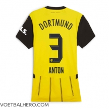 Borussia Dortmund Waldemar Anton #3 Thuis tenue Dames 2024-25 Korte Mouwen