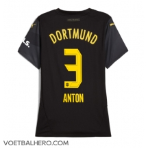 Borussia Dortmund Waldemar Anton #3 Uit tenue Dames 2024-25 Korte Mouwen