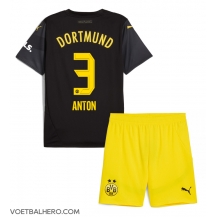 Borussia Dortmund Waldemar Anton #3 Uit tenue Kids 2024-25 Korte Mouwen (+ broek)