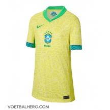 Brazilië Thuis tenue Dames Copa America 2024 Korte Mouwen