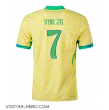 Brazilië Vinicius Junior #7 Thuis tenue Copa America 2024 Korte Mouwen