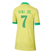 Brazilië Vinicius Junior #7 Thuis tenue Dames Copa America 2024 Korte Mouwen