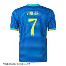 Brazilië Vinicius Junior #7 Uit tenue Copa America 2024 Korte Mouwen