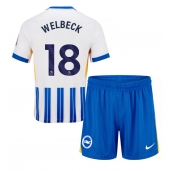 Brighton Danny Welbeck #18 Thuis tenue Kids 2024-25 Korte Mouwen (+ broek)