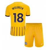 Brighton Danny Welbeck #18 Uit tenue Kids 2024-25 Korte Mouwen (+ broek)