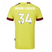 Burnley Jacob Bruun Larsen #34 Uit tenue 2023-24 Korte Mouwen