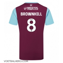 Burnley Josh Brownhill #8 Thuis tenue 2024-25 Korte Mouwen