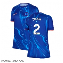 Chelsea Axel Disasi #2 Thuis tenue Dames 2024-25 Korte Mouwen