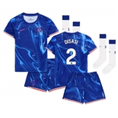 Chelsea Axel Disasi #2 Thuis tenue Kids 2024-25 Korte Mouwen (+ broek)