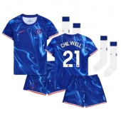 Chelsea Ben Chilwell #21 Thuis tenue Kids 2024-25 Korte Mouwen (+ broek)