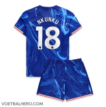 Chelsea Christopher Nkunku #18 Thuis tenue Kids 2024-25 Korte Mouwen (+ broek)