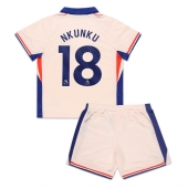 Chelsea Christopher Nkunku #18 Uit tenue Kids 2024-25 Korte Mouwen (+ broek)