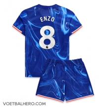 Chelsea Enzo Fernandez #8 Thuis tenue Kids 2024-25 Korte Mouwen (+ broek)