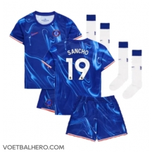 Chelsea Jadon Sancho #19 Thuis tenue Kids 2024-25 Korte Mouwen (+ broek)