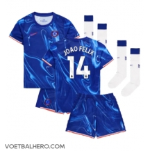 Chelsea Joao Felix #14 Thuis tenue Kids 2024-25 Korte Mouwen (+ broek)