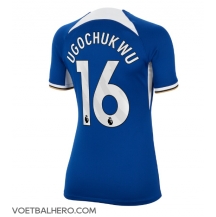 Chelsea Lesley Ugochukwu #16 Thuis tenue Dames 2023-24 Korte Mouwen