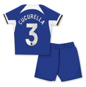 Chelsea Marc Cucurella #3 Thuis tenue Kids 2023-24 Korte Mouwen (+ broek)