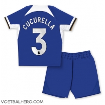 Chelsea Marc Cucurella #3 Thuis tenue Kids 2023-24 Korte Mouwen (+ broek)