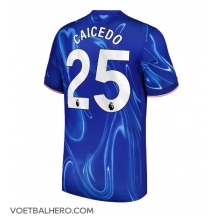 Chelsea Moises Caicedo #25 Thuis tenue 2024-25 Korte Mouwen