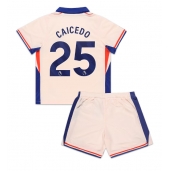 Chelsea Moises Caicedo #25 Uit tenue Kids 2024-25 Korte Mouwen (+ broek)