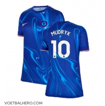 Chelsea Mykhailo Mudryk #10 Thuis tenue Dames 2024-25 Korte Mouwen