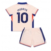 Chelsea Mykhailo Mudryk #10 Uit tenue Kids 2024-25 Korte Mouwen (+ broek)