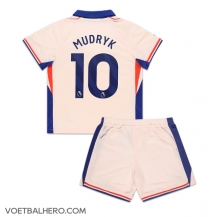 Chelsea Mykhailo Mudryk #10 Uit tenue Kids 2024-25 Korte Mouwen (+ broek)