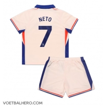 Chelsea Pedro Neto #7 Uit tenue Kids 2024-25 Korte Mouwen (+ broek)