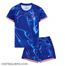 Chelsea Thuis tenue Kids 2024-25 Korte Mouwen (+ broek)